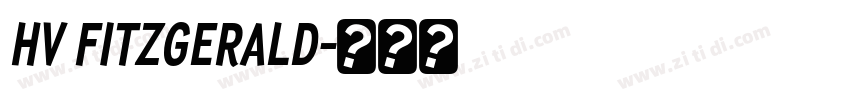 HV FITZGERALD字体转换
